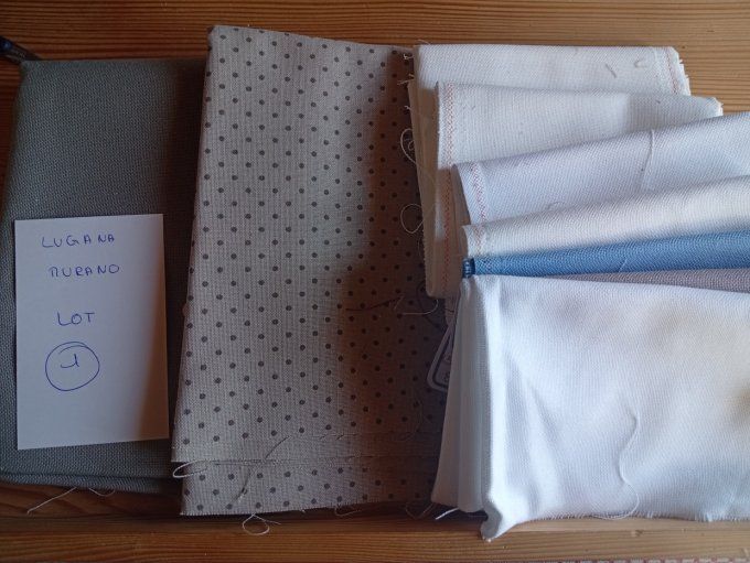 Lot  Toile Lugana/Murano n'1