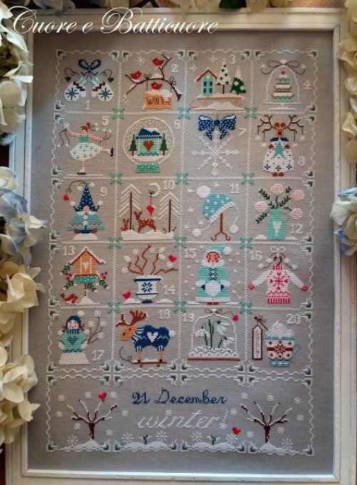 Cuore .. Shabby Winter Calendar