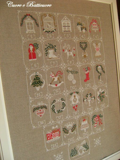 Cuore .. Shabby Advent Calendar
