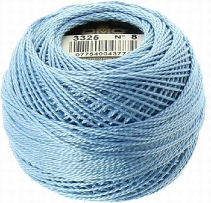 DMC Perlé Bobine n°8 coloris 3325