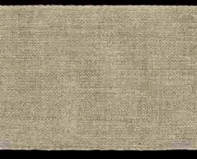 Bande lin 12,6 fils Naturel 12 cm Coupon 2,4 mètres