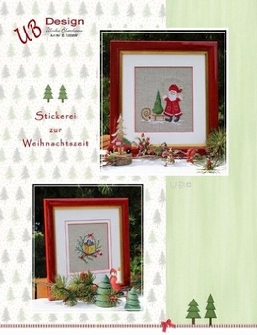 UB Stickerei zur Weinachten 1058W