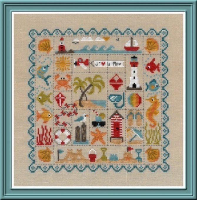 Jardin Privé Patchwork de la plage FT82