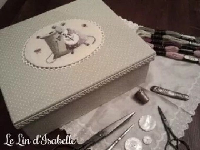 Boites à Ouvrages Souris, Le Lin d'Isabelle