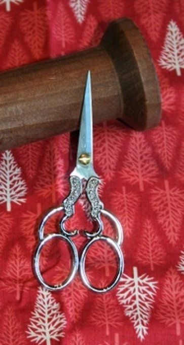 Ciseaux Résille Argenté