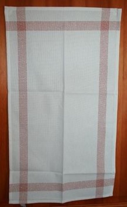 Torchon Bonn Bandes rouges 