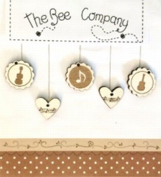 Boutons Coeurs Musique TB1M