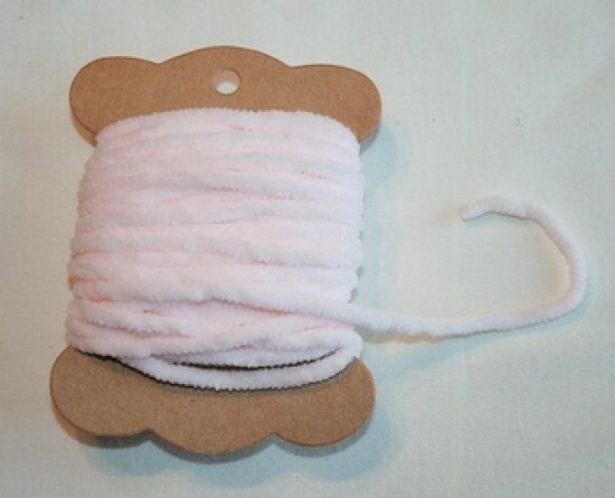 MAB 19 Grosse chenille Rose pâle