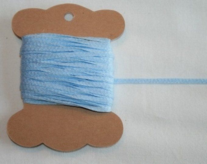 MAB 29 Lacet plat Bleu Pâle