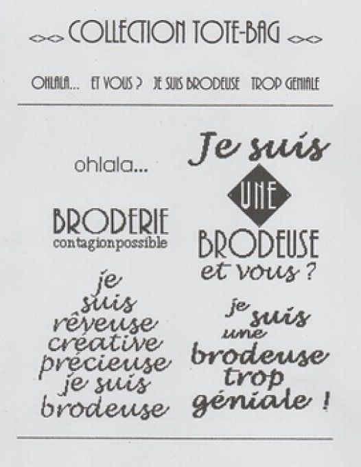 Collection Tote Bag Broderie AFDLY