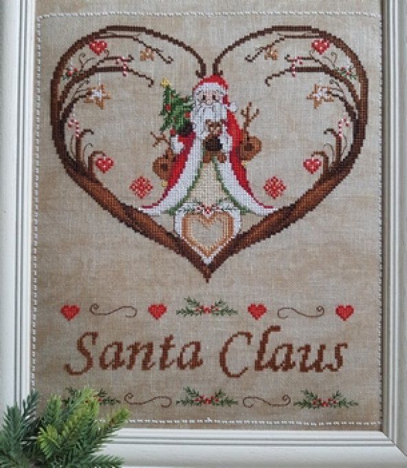 Serenita di Campagna Cuori Santa Claus CV163