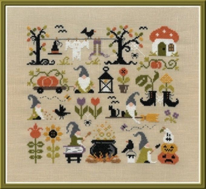 Jardin privé Halloween chez les Gnomes FT98