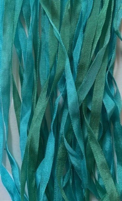 Ruban de soie PERRUCHE