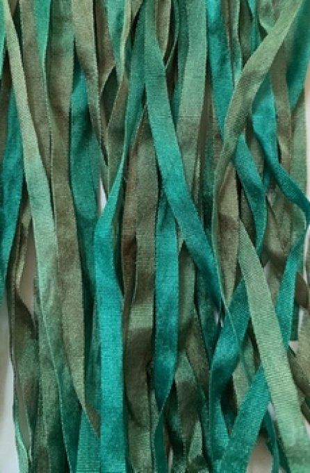 Ruban de soie PETROLE