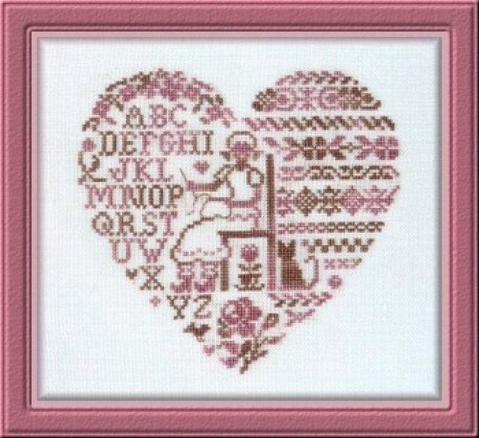 Jardin Privé Coeur de Brodeuse FT15