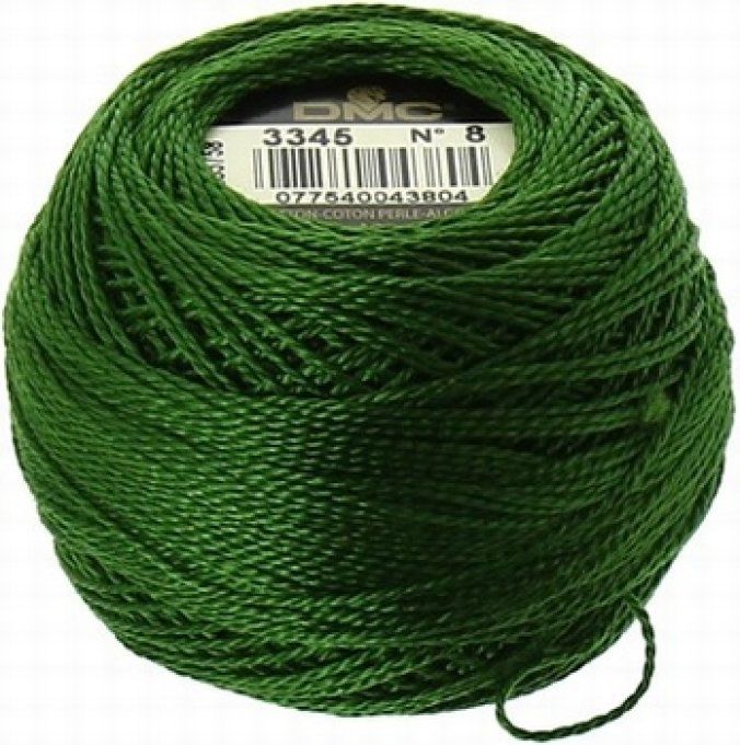 DMC Perlé Bobine n°8 coloris 3345