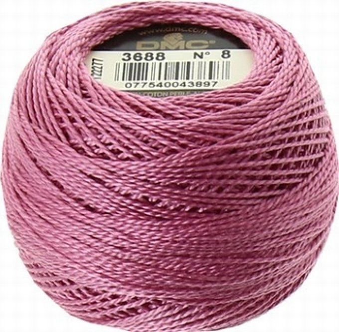 DMC Perlé Bobine n°8 coloris 3688