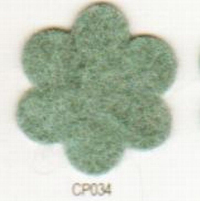 Feutrine Céladon Givré CP034