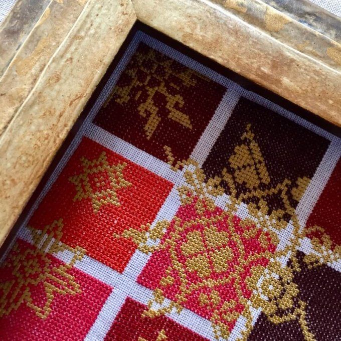 Die Farben der Weihnacht, Werckstatt für historische Stickmuster