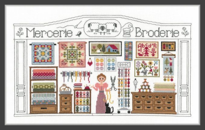 Jardin Privé Mercerie Broderie FT110