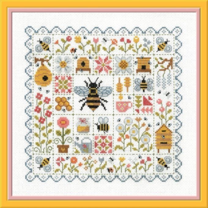 Jardin Privé Patchwork aux abeilles FT112