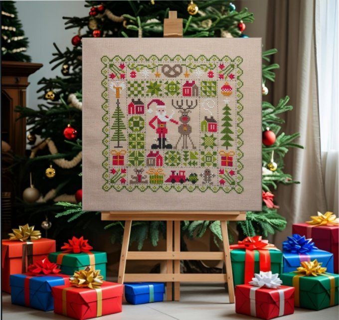 Jardin privé Patchwork de Noël FT 27