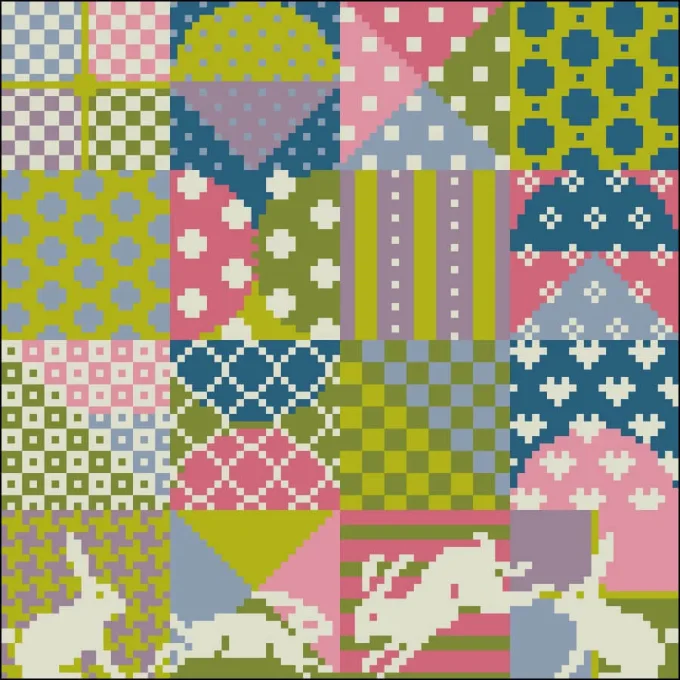 Hasenparade, Werckstatt für historische Stickmuster