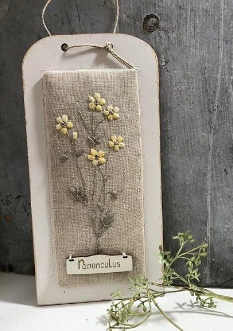 Kit de broderie Planche Botanique Bouton d'Or The Bee Company