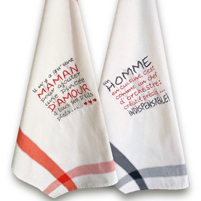 Lili P MN03 Torchon Maman Papa