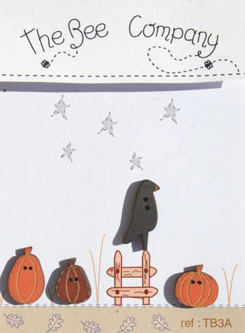 BOutons Corbeau d'Automne The Bee Company